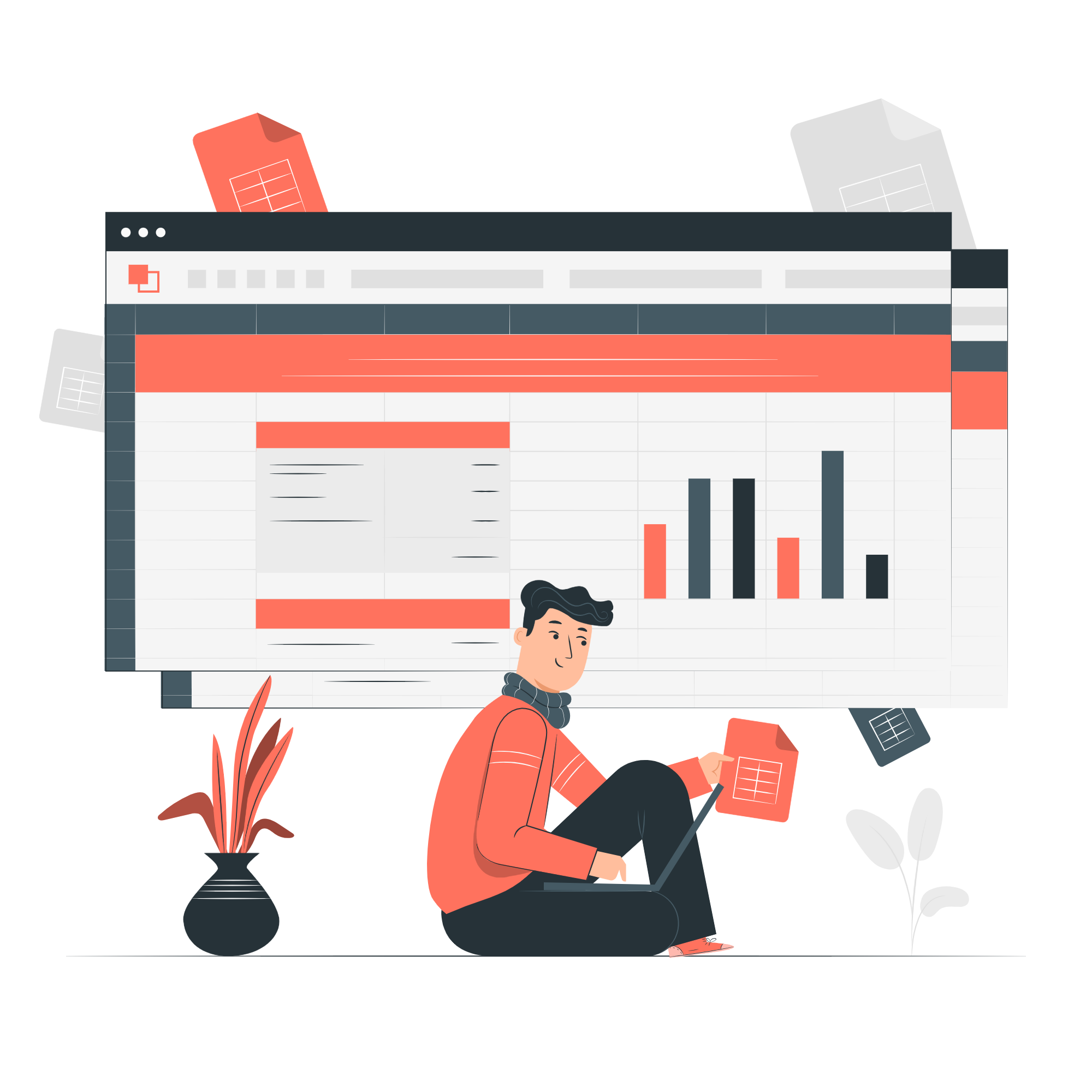 Gen AI Office Illustration